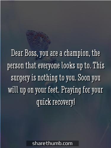 fast recovery message